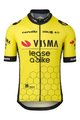 AGU dres kratkih rukava - REPLICA VISMA | LEASE A BIKE 2024 - žuta/crna