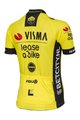 AGU dres kratkih rukava - REPLICA VISMA | LEASE A BIKE W 2024 - žuta/crna