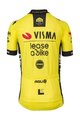 AGU dres kratkih rukava - REPLICA VISMA | LEASE A BIKE K 2024 - žuta/crna