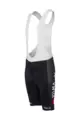 AGU kratke hlače s tregerima - REPLICA VISMA | LEASE A BIKE K 2024 - crna/bijela