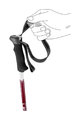LEKI štapići - TRAIL LITE 100-135 cm - bijela/crvena