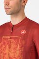 CASTELLI dres kratkih rukava - #GIRO107 ROMA - crvena