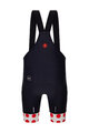 SANTINI kratke hlače s tregerima - TOUR DE FRANCE - BIB SHORTS - crna
