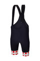 SANTINI kratke hlače s tregerima - TOUR DE FRANCE - BIB SHORTS - crna