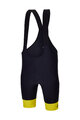 SANTINI kratke hlače s tregerima - TOUR DE FRANCE - BIB SHORTS - crna
