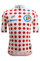 SANTINI dres kratkih rukava - TOUR DE FRANCE - POLKA DOT JERSEY - višebojna
