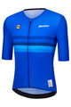 SANTINI dres kratkih rukava - UCI WORLD CHAMPION ITALY - plava