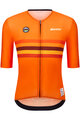 SANTINI dres kratkih rukava - UCI WORLD CHAMPION NETHERLANDS - narančasta