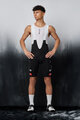 PISSEI kratke hlače s tregerima - UAE TEAM EMIRATES XRG 2025 - bijela/crna