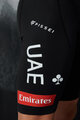 PISSEI kratke hlače s tregerima - UAE TEAM EMIRATES XRG 2025 - bijela/crna