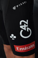 PISSEI kratke hlače s tregerima - UAE TEAM EMIRATES XRG 2025 - bijela/crna