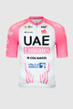 PISSEI dres kratkih rukava - UAE TEAM EMIRATES REPLICA GIRO D'ITALIA 2024 - bijela/ružičasta