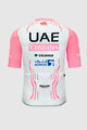 PISSEI dres kratkih rukava - UAE TEAM EMIRATES REPLICA GIRO D'ITALIA 2024 - bijela/ružičasta