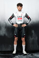 PISSEI dres dugih rukava zimski - UAE TEAM EMIRATES - XRG 2025 REPLICA - bijela/crna
