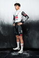 PISSEI dres dugih rukava zimski - UAE TEAM EMIRATES - XRG 2025 REPLICA - bijela/crna