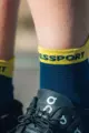 COMPRESSPORT čarape do gležnja - PRO RACING V4.0 RUN LOW - plava/žuta