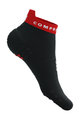 COMPRESSPORT čarape do gležnja - PRO RACING V4.0 RUN LOW - crna/crvena
