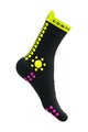 COMPRESSPORT čarape klasične - PRO RACING V4.0 TRAIL - žuta/crna