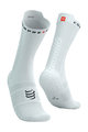 COMPRESSPORT čarape klasične - PRO RACING V4.0 BIKE - bijela