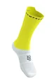 COMPRESSPORT čarape klasične - PRO RACING V4.0 BIKE - bijela/žuta
