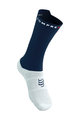 COMPRESSPORT čarape klasične - PRO RACING V4.0 BIKE - bijela/plava