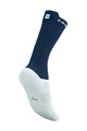 COMPRESSPORT čarape klasične - PRO RACING V4.0 BIKE - bijela/plava