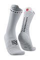 COMPRESSPORT čarape klasične - PRO RACING SOCKS V4.0 ULTRALIGHT BIKE - bijela/crna
