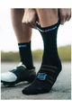 COMPRESSPORT čarape klasične - PRO RACING SOCKS V4.0 ULTRALIGHT BIKE - crna/bijela