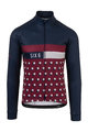 AGU dres dugih rukava zimski - SIX6 DOT WINTER - plava/bodro