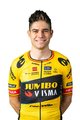 AGU dres kratkih rukava - JUMBO-VISMA 2023 WOUT VAN AERT - crna/žuta