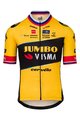 AGU dres kratkih rukava - JUMBO-VISMA 2023 PRIMOZ ROGLIC - crna/žuta