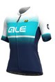 ALÉ dres kratkih rukava - BLEND LADY - bijela/tirkizna/plava