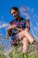ALÉ kratki dres i kratke hlače - BUTTERFLY LADY - crna/višebojna