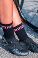 ALÉ čarape klasične - LOGO Q-SKIN  - crna/ružičasta