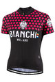 BIANCHI MILANO dres kratkih rukava - CROSIA LADY - ružičasta/crna