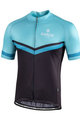 BIANCHI MILANO dres kratkih rukava - OLLASTU - crna/svjetloplava