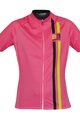 BIEMME dres kratkih rukava - ITEM TWO LADY - žuta/ružičasta/crna