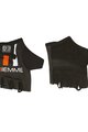 rukavice s kratkim prstima - STRAPS - crna/narančasta/bijela