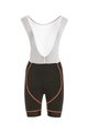 kratke hlače s tregerima - FLEX LADY - narančasta/bijela/crna