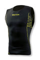 BIOTEX majica bez rukava - SEAMLESS - crna/žuta