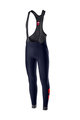 CASTELLI duge hlače s tregerima - VELOCISSIMO 4 WINTER - plava