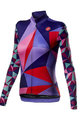 CASTELLI dres dugih rukava zimski - TRIANGOLO MID LADY W - ljubičasta/višebojna