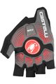 CASTELLI rukavice s kratkim prstima - ROSSO CORSA ESPRESSO - crvena/crna