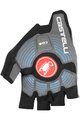 CASTELLI rukavice s kratkim prstima - ROSSO CORSA ESPRESSO - siva/crna