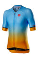 CASTELLI dres kratkih rukava - AERO RACE 6.0 - žuta/svjetloplava