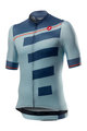 CASTELLI dres kratkih rukava - TROFEO - plava/svjetloplava