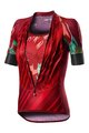 CASTELLI dres kratkih rukava - CLIMBER'S LADY - crvena