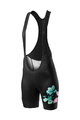 CASTELLI kratke hlače s tregerima - FIORITA LADY - crna
