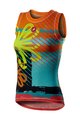 CASTELLI majica bez rukava - PRO MESH W LADY - višebojna/žuta