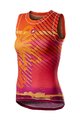 CASTELLI majica bez rukava - PRO MESH W LADY - višebojna/narančasta